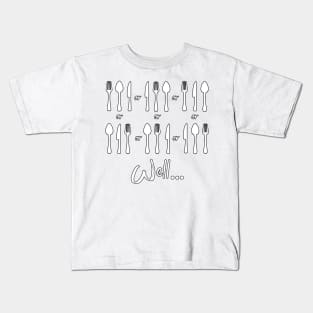 knife fork spoon fork knife spoon knife fork Kids T-Shirt